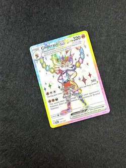 2024 Pokemon SV Stellar Crown SCR EN Cinderace ex #157/142 Ultra Rare Full Art - Image 2