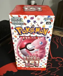 Korean Pokemon Scarlet&Violet 151 Booster Box sv2a. No shrink wrap. - Image 1