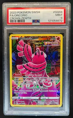 2023 Pokemon SWSH Crown Zenith Oricorio Galarian Gallery #GG04/GG70 PSA 9 - Image 1