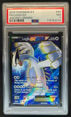 2015 Pokemon XY Ancient Origins Lugia #94/98 PSA 7 - Image 1