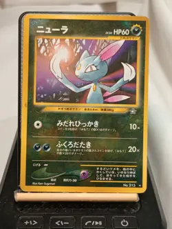 SNEASEL No.215 NEO GENESIS JAPANESE POKEMON TCG - Image 1