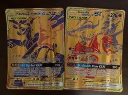 Pokemon TCG Reshiram & Charizard GX, Pikachu & Zekrom GX Promo Jumbo Lot - Image 1