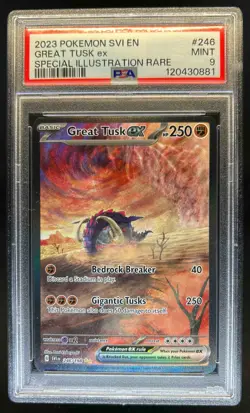 2023 Pokemon SV Great Tusk ex #246/198 PSA 9 - Image 1