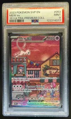 2023-25 Pokemon SV Black Star Promos SVP EN Mew ex #053 PSA 9 - Image 1