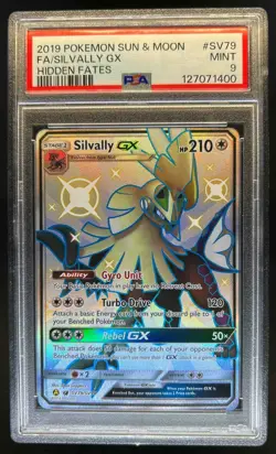 2019 Pokemon SM Hidden Fates Silvally GX Shiny Vault Rare #SV79/SV94 PSA 9 - Image 1