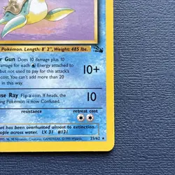 Pokemon Fossil Rare Lapras 25/62 1st Edition Non-Holo NEAR MINT Vintage - Image 4
