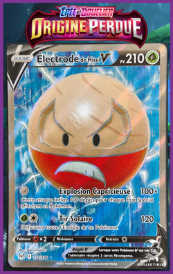 Carte Pokemon Electrode de Hisui V 172/196 EB11 Origine Perdue Epee Bouclier FR - Image 1