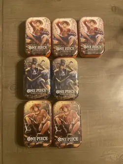 One Piece Tin Pack Set Vol 2 Set of 7 | TS-02 OP-13 | Sealed Bandai Ships Fast - Image 1