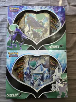 Pokemon TCG Ice & Shadow Rider Calyrex V Collection Box Sealed - Set of 2 Sw&Sh - Image 1