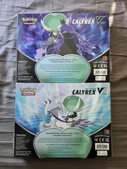 Pokemon TCG Ice & Shadow Rider Calyrex V Collection Box Sealed - Set of 2 Sw&Sh - Image 2