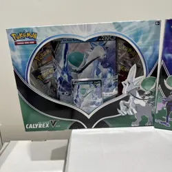 (2) Calyrex V Pokemon TCG Box Ice Rider + Shadow Rider with 4 Booster Packs ea 820650809002 - Image 2