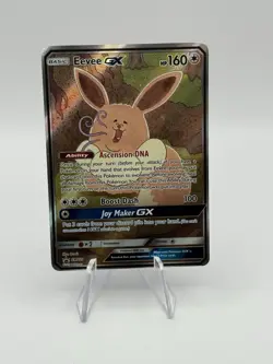 Pokemon Card - Eevee GX SM233 Sun & Moon SM Black Star Promo Full Art Holo - Image 1