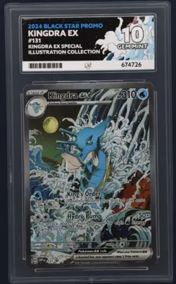 ACE 10 - Pokemon TCG Kingdra Ex 131 Special Illustration Promo PERFECT SUBGRADES - Image 1