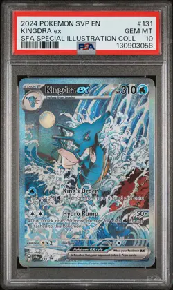 2024 Pokemon Svp Black Star Promo #131 Kingdra Ex Special Illustration PSA 10 - Image 1