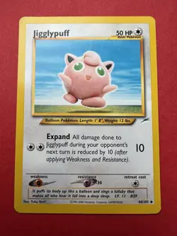 Jigglypuff 44/105 Neo Destiny (2002) Uncommon Pokemon TCG Card - Image 1