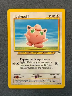 Jigglypuff 44/105 Pokemon Neo Destiny Uncommon Moderately Played - Image 1