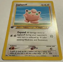 Pokemon Jigglypuff Neo Destiny 1st Edition Uncommon Card 44/105 NM - Image 2