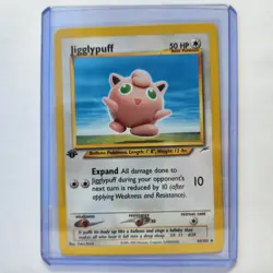 Jigglypuff 44/105 Pokemon TCG 1st Edition Neo Destiny Vintage 2002 - Image 1