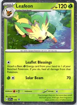 Leafeon - (Cosmos Holo) Promo SV: Scarlet & Violet Promo Cards 170 NM - Image 1