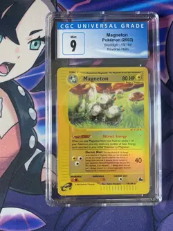CGC 9 Pokemon Skyridge Reverse Holo Rare Magneton 19/144 MINT!! - Image 1
