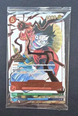 One Piece TCG OP13 3rd Anniversary Pre Release Winner Pack SEALED Sabo Luffy Ace - Image 1
