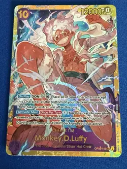 Monkey D. Luffy One Piece TCG Premium Booster PRB01 (OP05-119) SEC REPRINT - PWE - Image 1