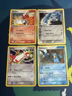 Vintage Ex Era Stamped POP Series Mixed Reverse Holo Foil 4 Pokemon Card Lot HP - Image 1