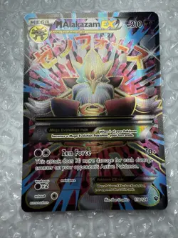 M Mega Alakazam EX (Full Art) 118/124 XY Fates Collide Holo Pokemon Card NM - Image 4