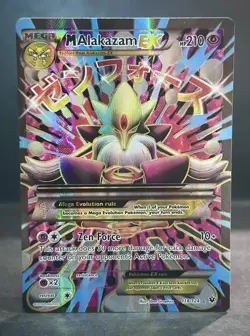 Alakazam EX 118/124 “M” Full Art Holo - XY Fates Collide - Ultra Rare Card NM/M - Image 1