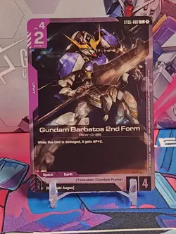 Gundam Card Game *Gundam Barbatos 2nd Form & With Iron And Blood* Sealed Promo - Image 2