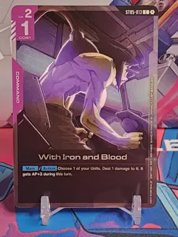 Gundam Card Game *Gundam Barbatos 2nd Form & With Iron And Blood* Sealed Promo - Image 3