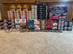 Pokemon TCG Prismatic 151 Phantasmal Fates Crown Zenith Mega ETB Booster Sealed - Image 1