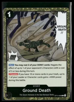 Ground Death OP14-096 - One Piece TCG The Azure Sea's Seven R - Image 1