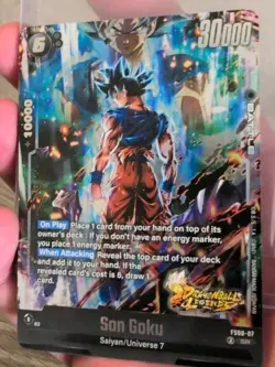 Dragon Ball Legends SR Rare Son Goku FS09-07 Foil Fusion World CCG Card DBZ DBS - Image 1