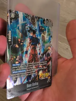 Dragon Ball Legends SR Rare Son Goku FS09-07 Foil Fusion World CCG Card DBZ DBS - Image 3