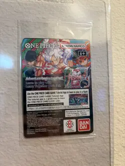 One Piece Monkey D. Luffy US Voyage College Basketball Card SEALED WITH POSTER! - Image 3