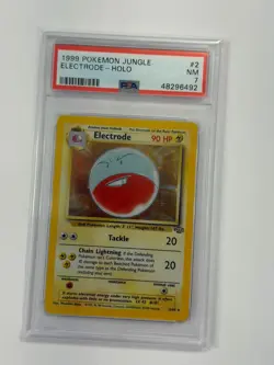 Electrode 2/64 Holo Rare Pokemon 1999 WOTC Jungle Set PSA 7 Graded Card #2 - Image 1