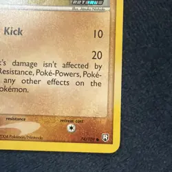 Sandshrew Reverse Holo 74/109 Team Rocket Returns Pokemon Card 2004 Stamped - Image 4