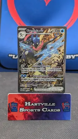 Greninja ex SVP 132 Scarlet & Violet Full Art Black Star Promo Pokemon Card NM - Image 1