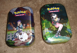 Lot of Pokemon Stuff - Two Mini Tins - With GAME MAT and Assorted Cards & Extras - Image 5