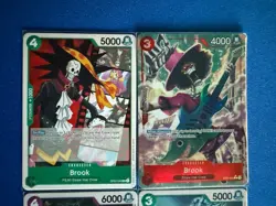 Brook One Piece TCG 4-card lot ST21 Super Rare Alt Art Parallel+more - ships PWE - Image 3