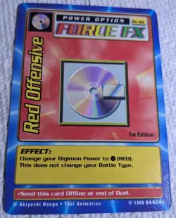 Digimon Cards - 1999 Force FX Red Yellow Green Offensive Digi-Battle Bundle Set - Image 3