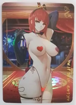 MAKIMA CHAINSAW MAN Anime ACG Waifu Gold Cartoon Beauty Holo Card - Image 1