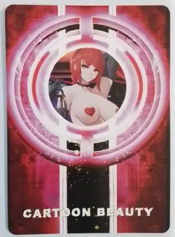 MAKIMA CHAINSAW MAN Anime ACG Waifu Gold Cartoon Beauty Holo Card - Image 2