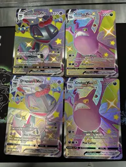Pokemon TCG Jumbo Oversized Cards Shiny Dragapult & Crobat VMAX SWSH097 & 099 4x - Image 1