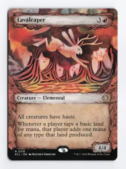 Lavaleaper (Showcase) #318 Rare MTG Lorwyn Eclipsed ECL PACK FRESH - Image 1