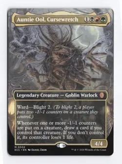 Auntie Ool, Cursewretch (Borderless) #2 Commander Lorwyn Eclipsed ECC PACK FRESH - Image 1