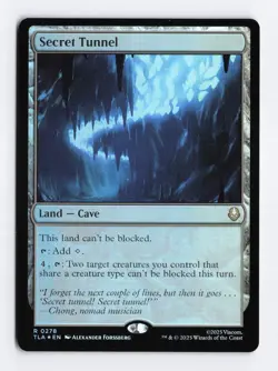 Secret Tunnel #278 FOIL Rare - MTG Avatar: The Last Airbender TLA PACK FRESH - Image 1