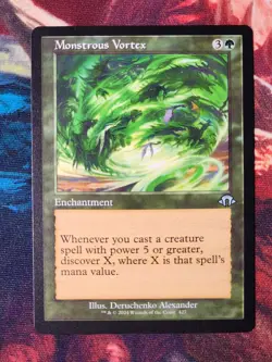 Monstrous Vortex (Retro Frame) Modern Horizons 3 Magic Gathering MTG MH3 - Image 1