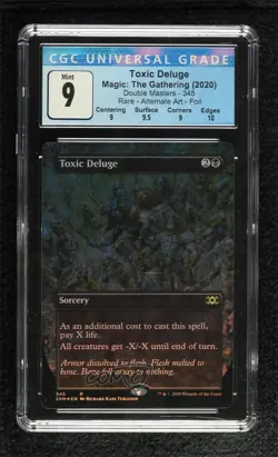 Alternate-Art Borderless - Toxic Deluge Foil Magic: Double Masters 2XM CGC 9 - Image 1